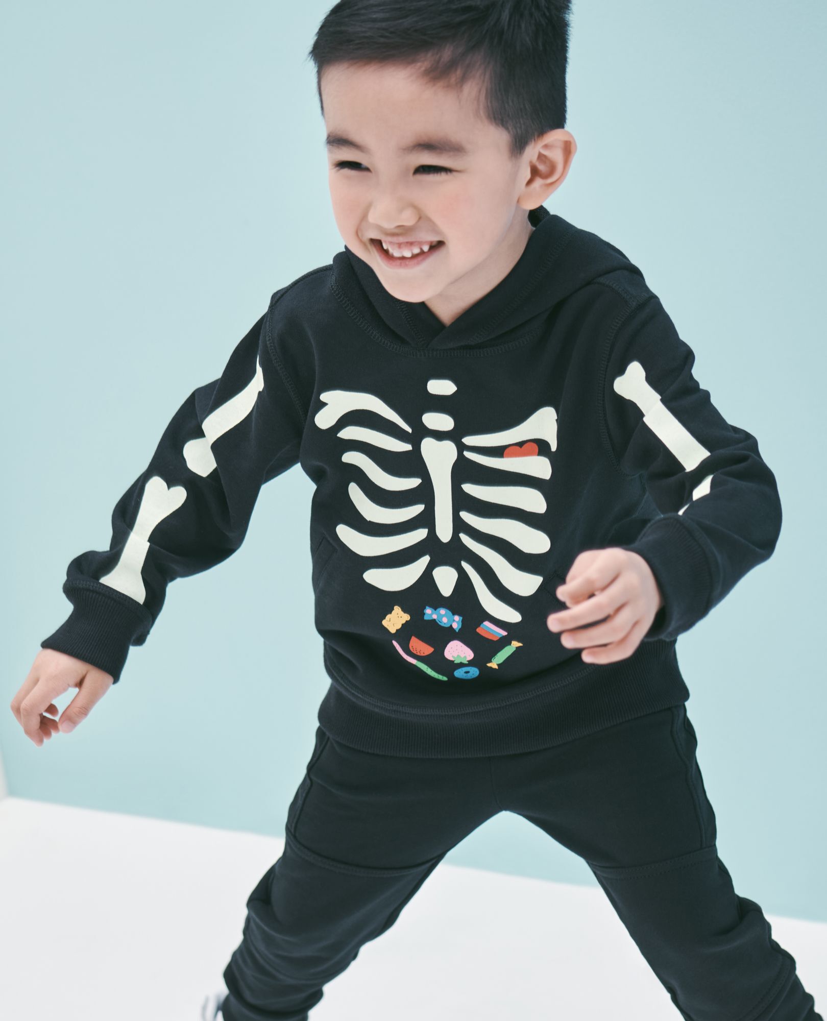 Skeleton hoodie kids deals