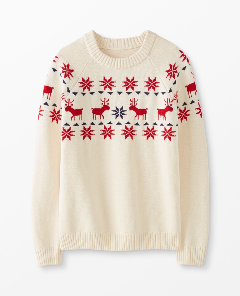 Adult Holiday Sweater in Dear Deer - main