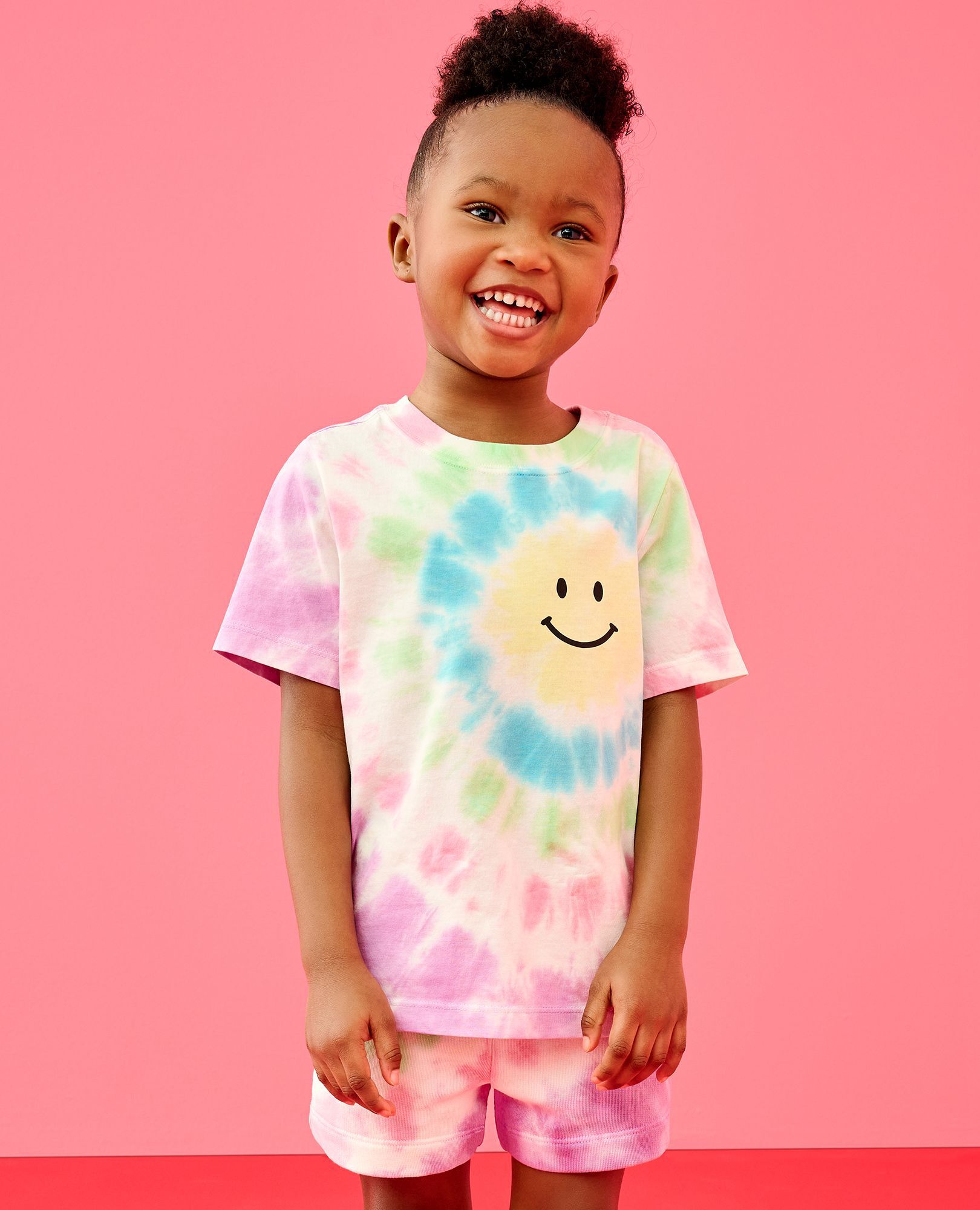 French Terry Tie-Dye Shorts in Multi Tie Dye - main