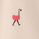 Holiday Long Sleeve Skater Dress with Pockets in Mini Ollie on Pink Whisper - swatch