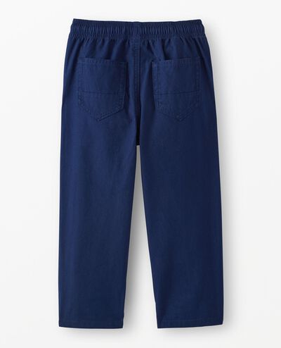 Canvas Pull-On Pants in Navy Blue - main