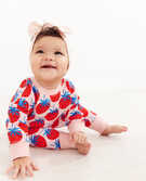 Baby Top & Leggings Set In French Terry in Super Strawberries - main