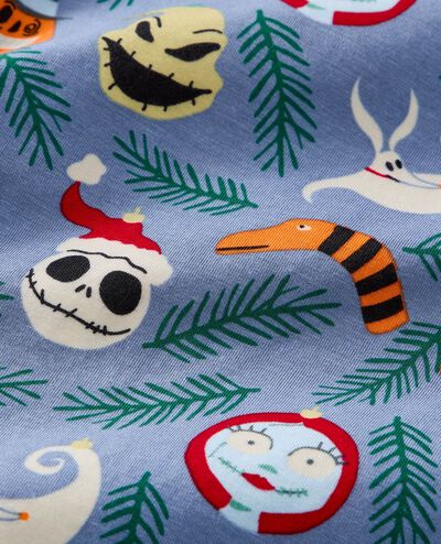 Disney Tim Burton's The Nightmare Before Christmas HannaSoft™ Stretch Pajama Set in Blue NBC Ornaments - main