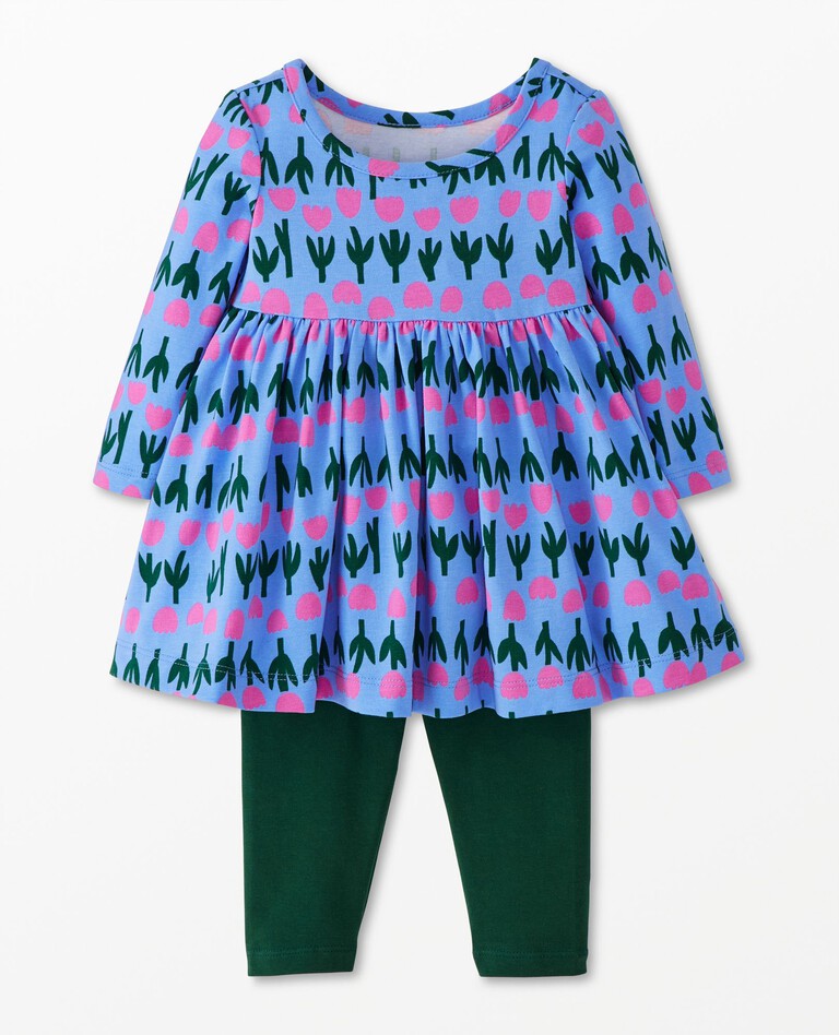 Baby Super Soft Skater Dress & Leggings Set | Hanna Andersson
