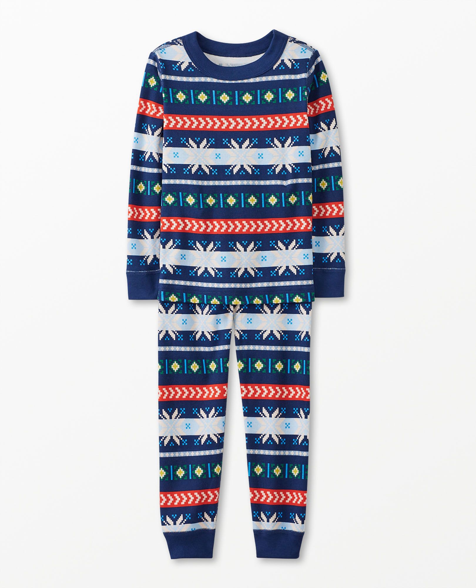 Holiday HannaJams™ Pajama Set in Scandi Snowflake Fairisle - main