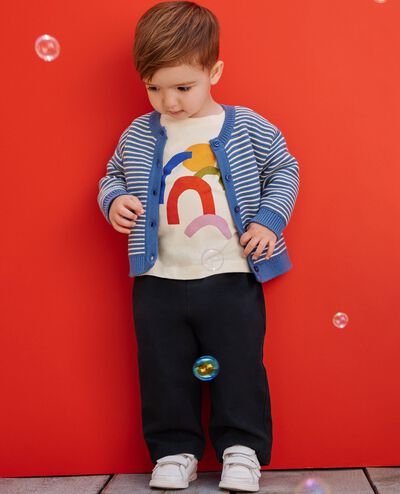 Baby Canvas Barrel Pants in Black - main