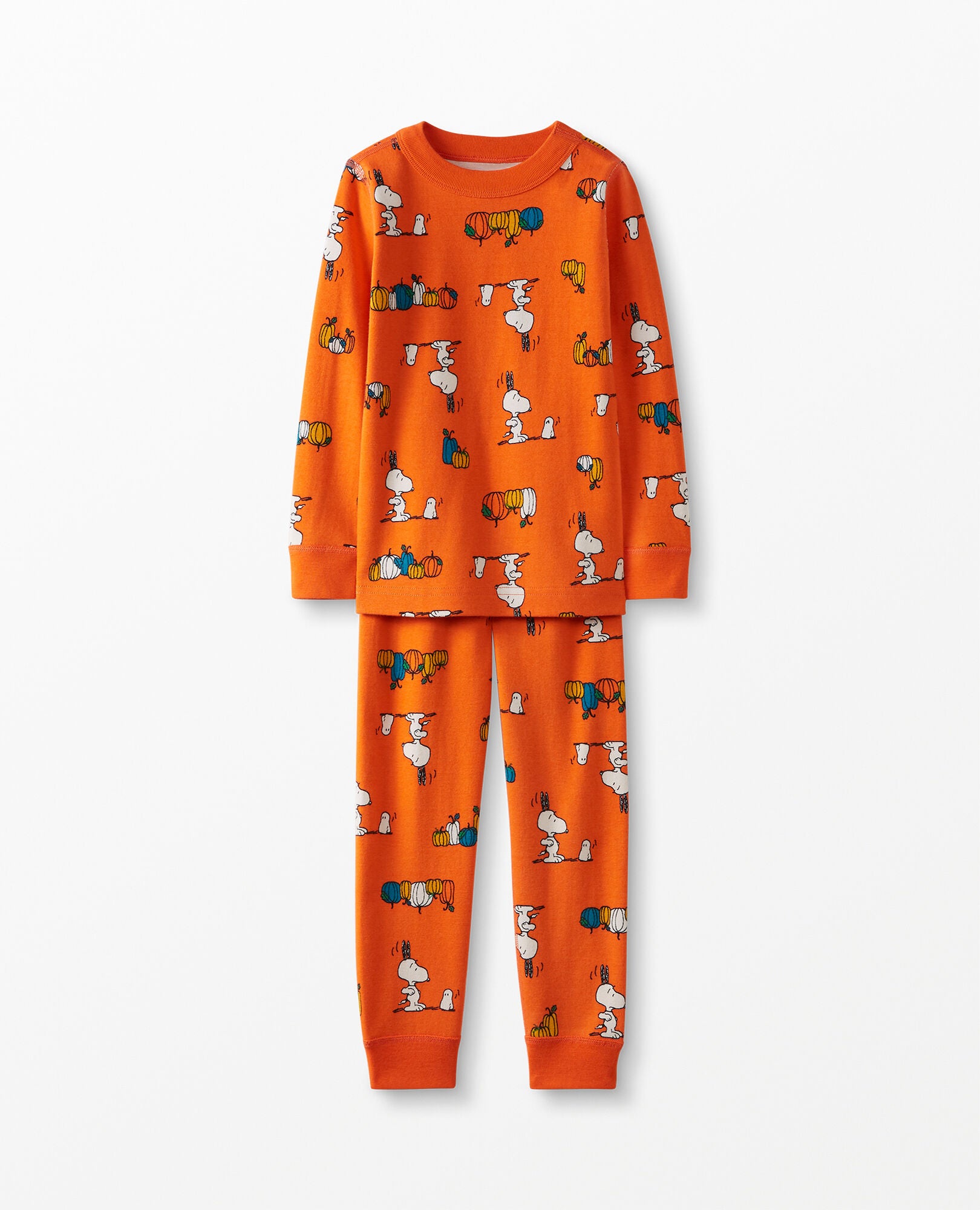Peanuts Long John Pajamas In Organic