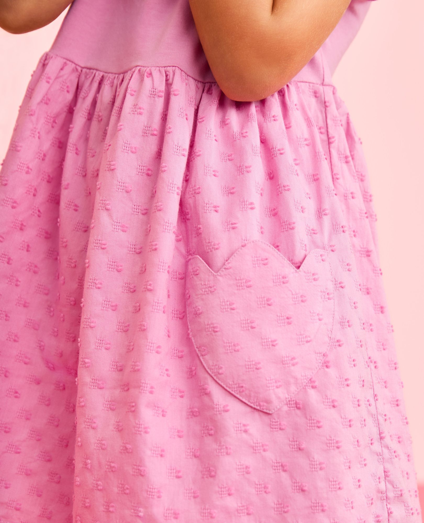 Dolman Sleeve Dress with Tulip Pockets in Echinacea - main