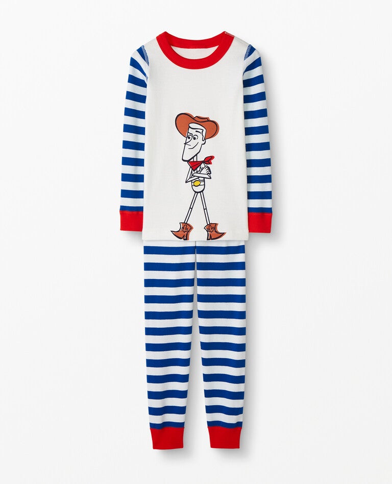 Disney And Pixar Toy Story 4 Long John Pajamas In Organic Cotton