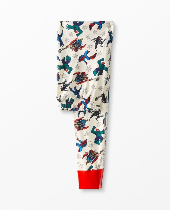 Marvel Avengers Holiday Long John Pajama Pants, Marvel Holiday - Size Adult M by Hanna Andersson