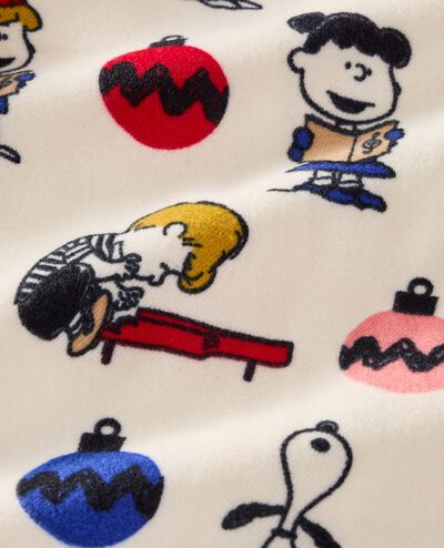 Peanuts Holiday Flannel Pajama Set in A Charlie Brown Christmas on Ecru - main