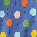 HannaSoft™ Stretch Birthday Pajama Set in Happy Balloons on Blue - swatch