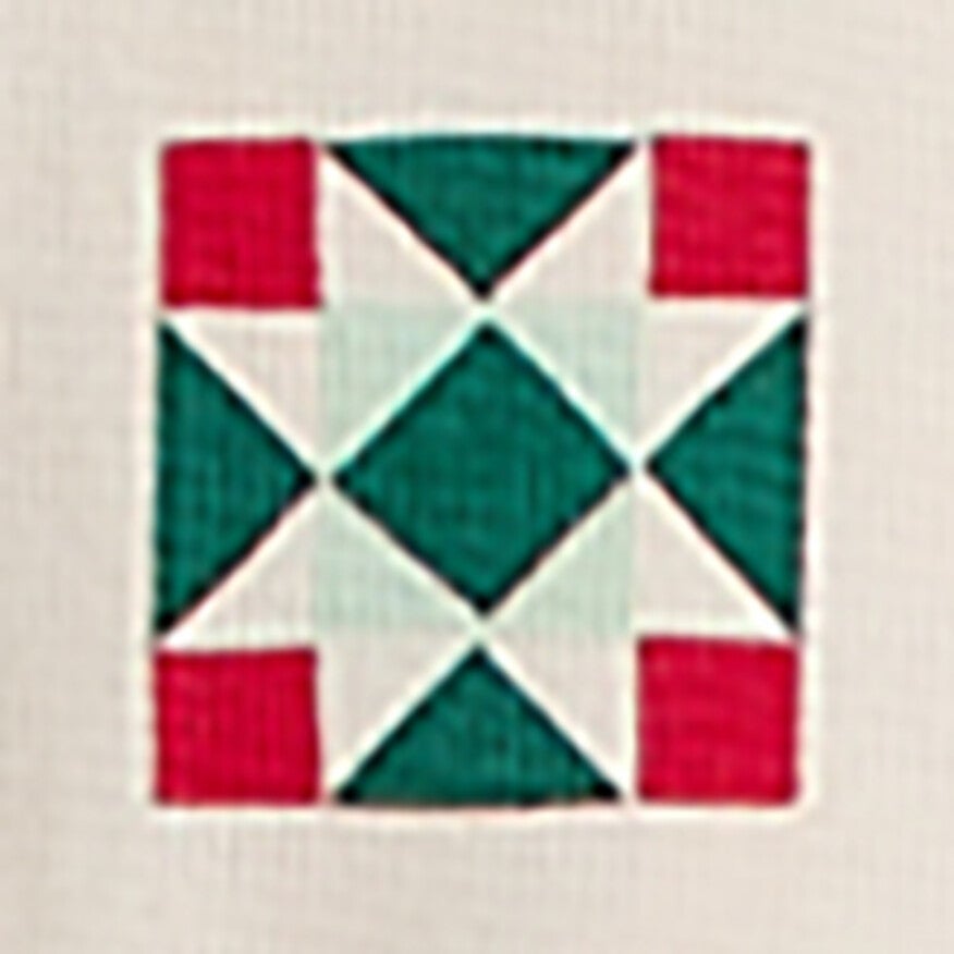 Quilted Stars on Ecru