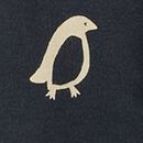 Holiday HannaSoft™ Stretch Sleeper in Squeaky the Penguin on Black - swatch