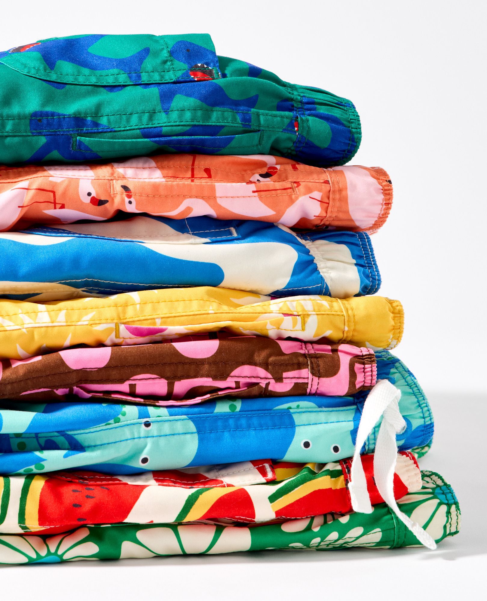 Swim Trunks in Swedish Sky/Ecru Swirl - main