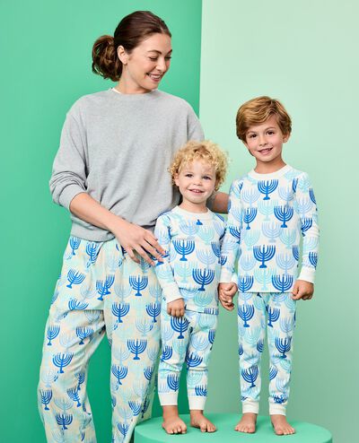 Holiday HannaJams™ Pajama Set in Menorahs - main