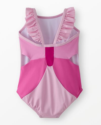 One-Piece Butterfly Back Swimsuit in Pink Butterfly - main