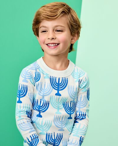 Holiday HannaJams™ Pajama Set in Menorahs - main