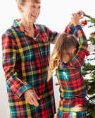 Rainbow Plaid Matching Family Pajamas in  - main