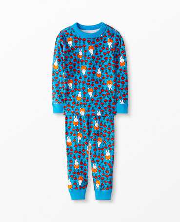 Miffy Print Long John Pajama Set