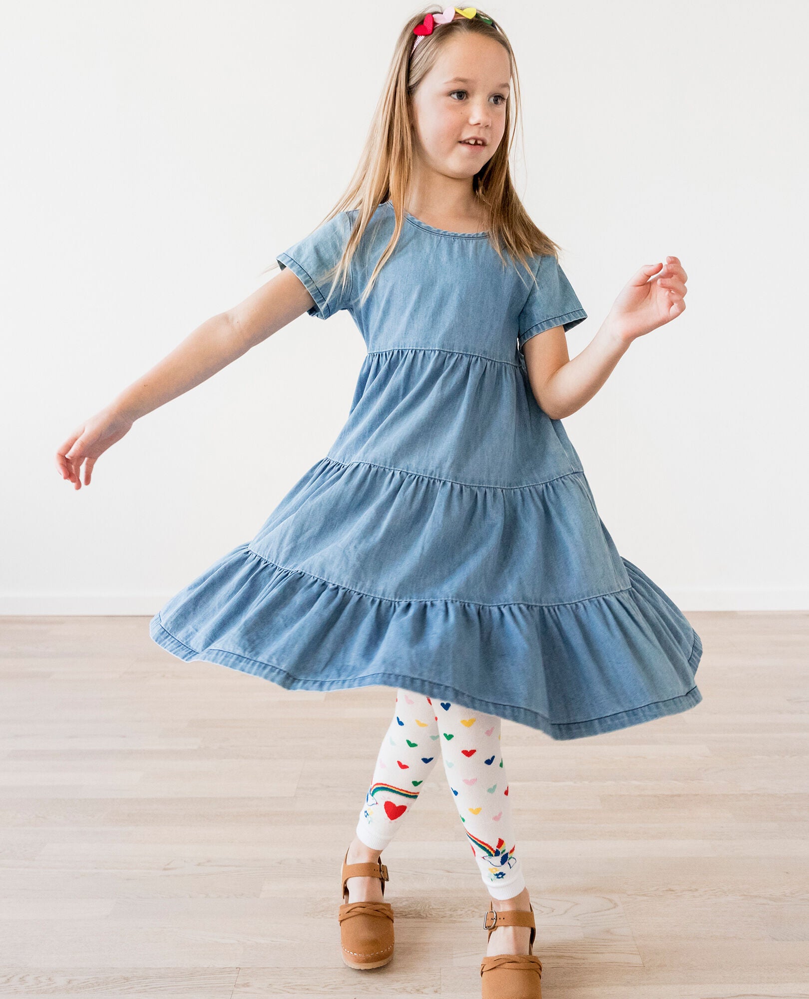 Twirl Power Chambray Dress Hanna Andersson Hanna Me Downs