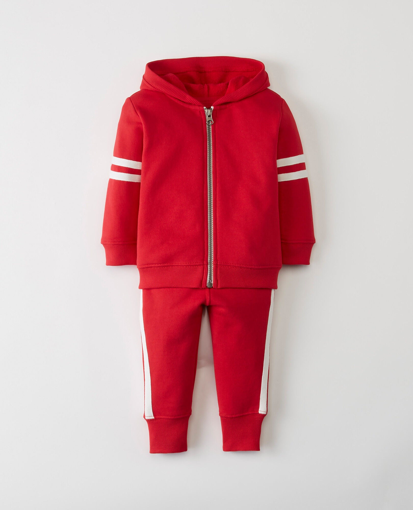 French terry hoodie & pant set hot sale