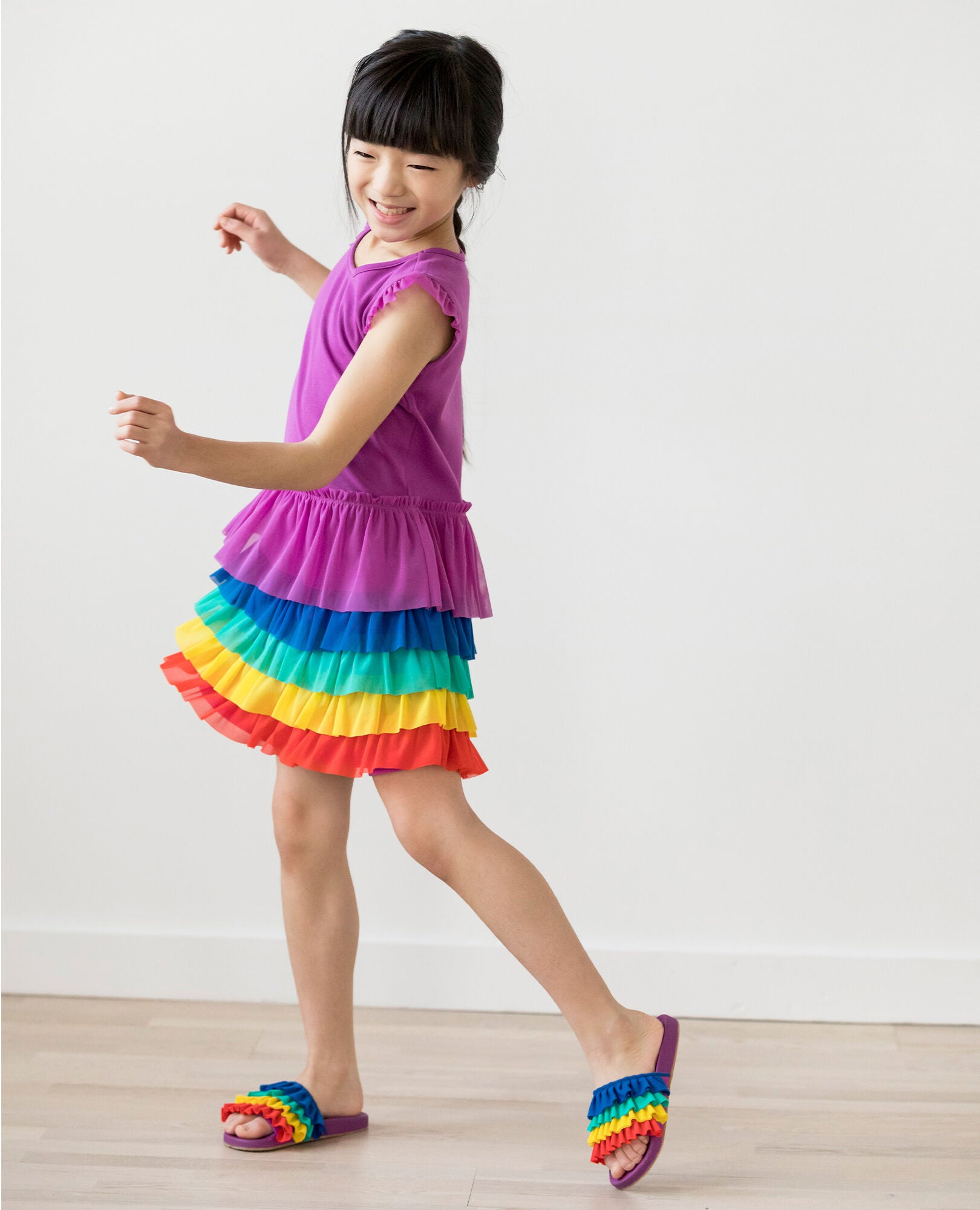 Hanna andersson rainbow tulle dress hotsell