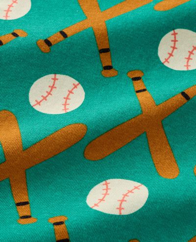 HannaJams™ Pajama Set in Home Run on Green - main