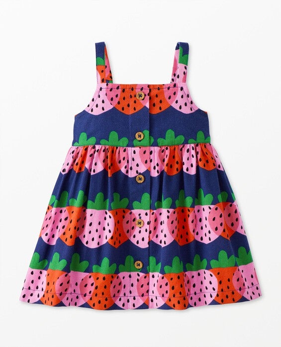 Girls' Dreamy Berries Baby Linen Dress - Size Toddler 2 by Hanna Andersson