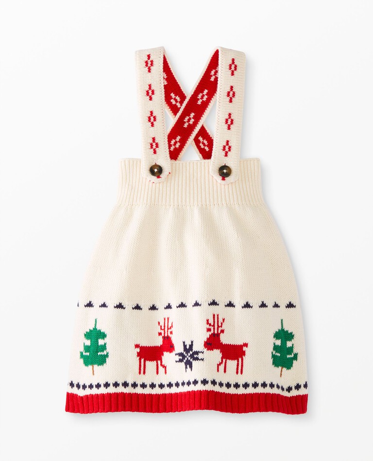 Baby Sweater Dress in Dear Deer - main