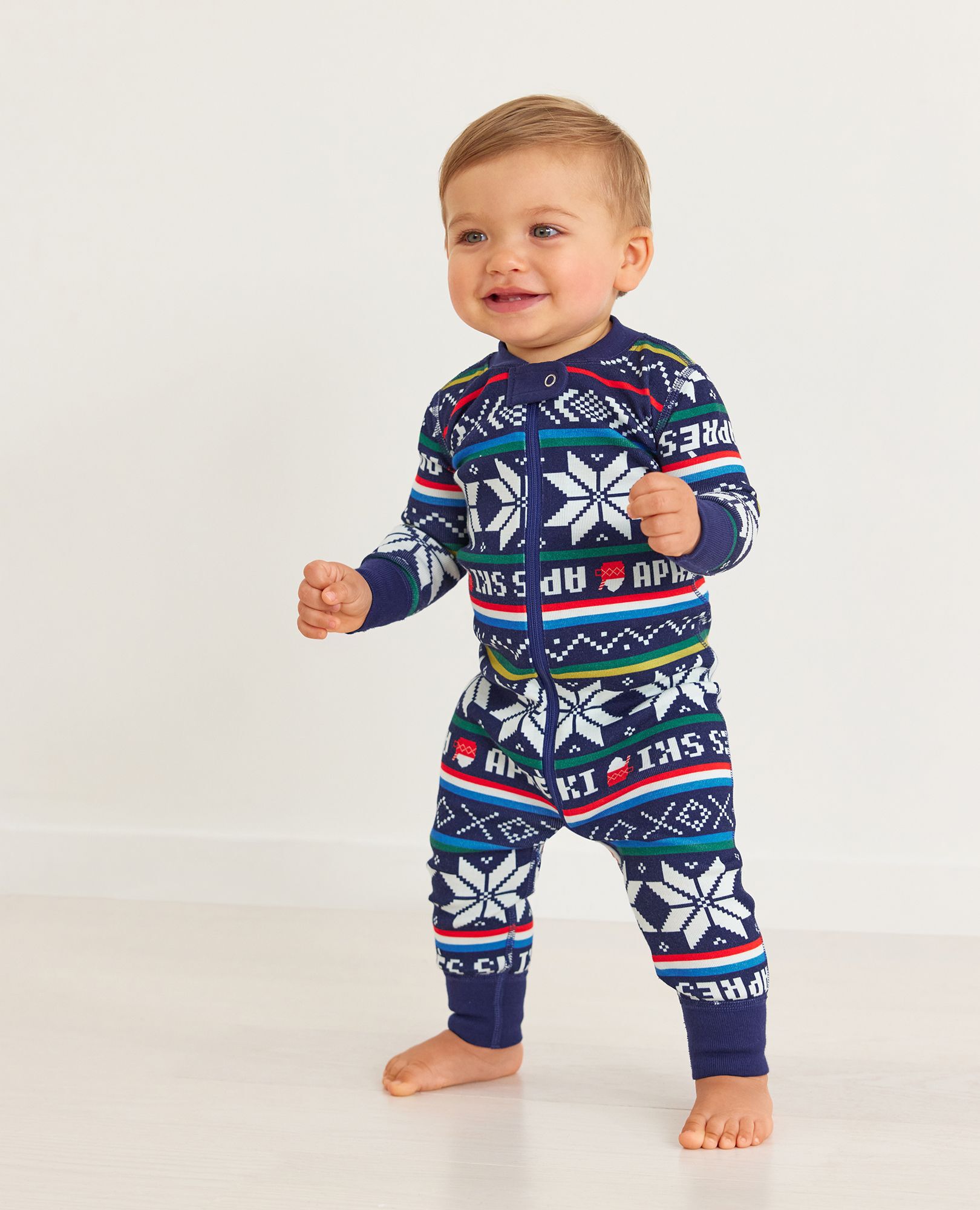 Holiday Print Baby Zip Sleeper