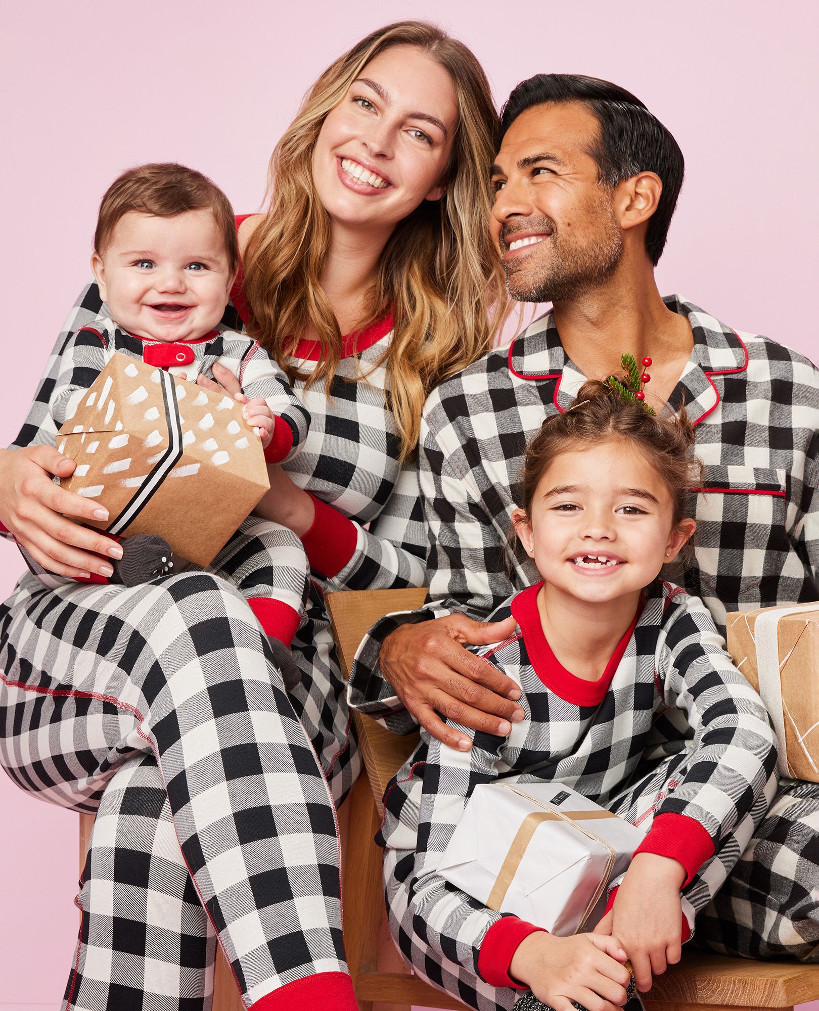 Plaid pajama hotsell top