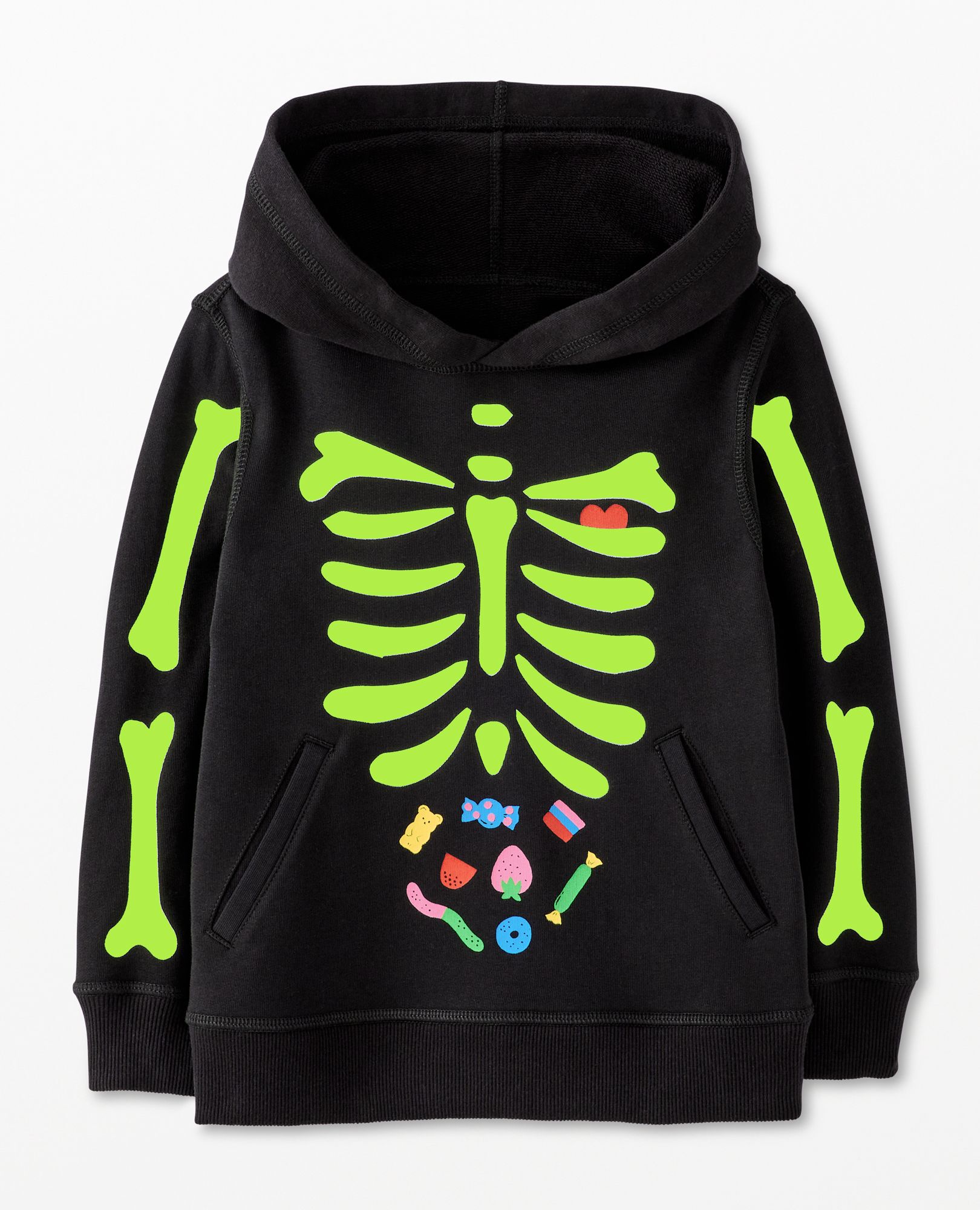 Halloween Skeleton Hoodie Hanna Andersson