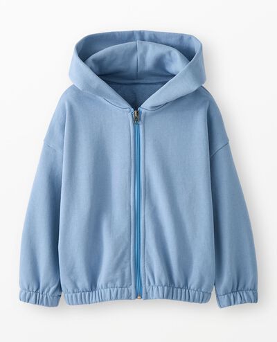 French Terry Hoodie in Forever Blue - main