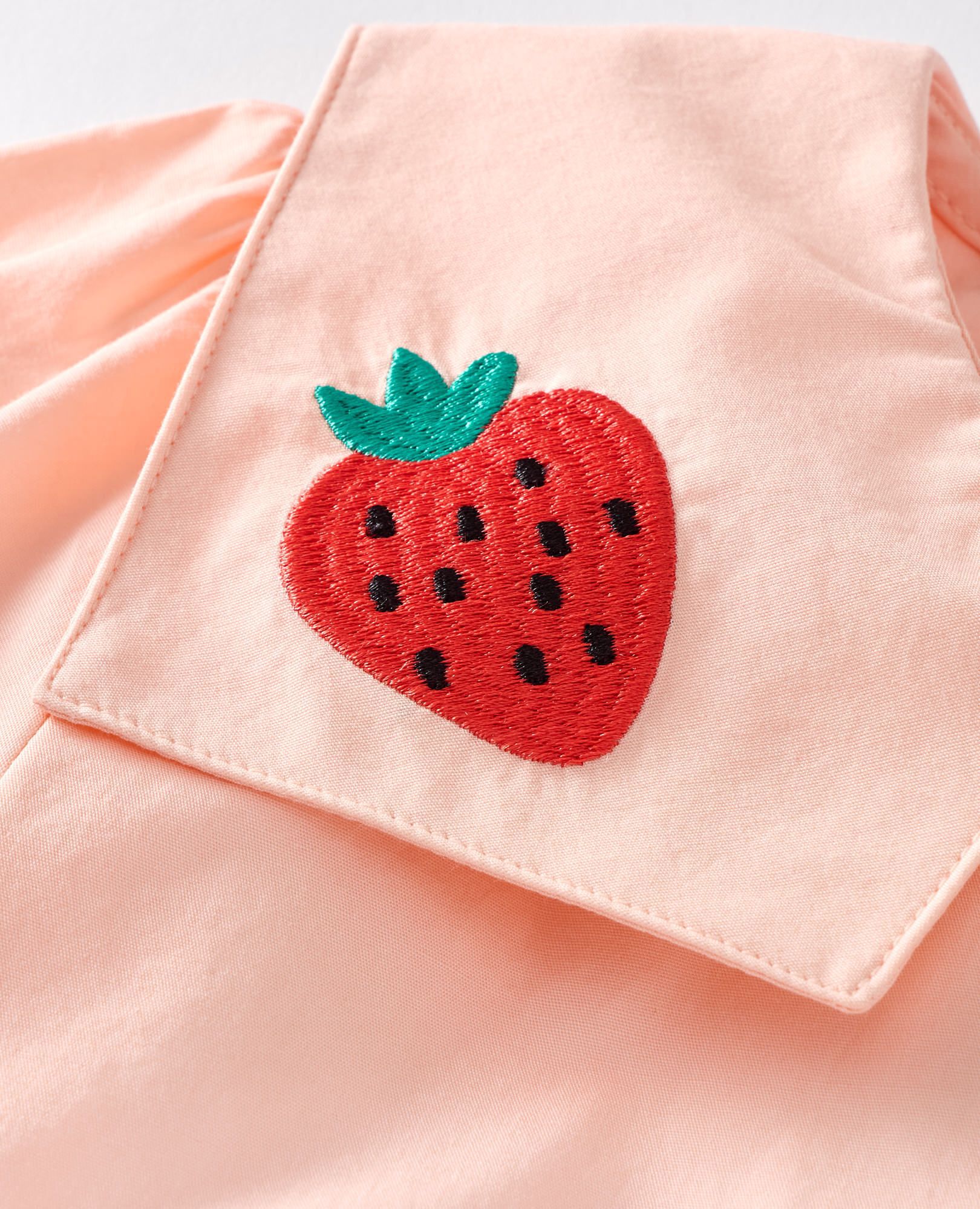 Long Sleeve Poplin Button Up Shirt in Pink Cream - main