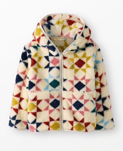 Marshmallow Fleece Jacket in Winter Quilt - main