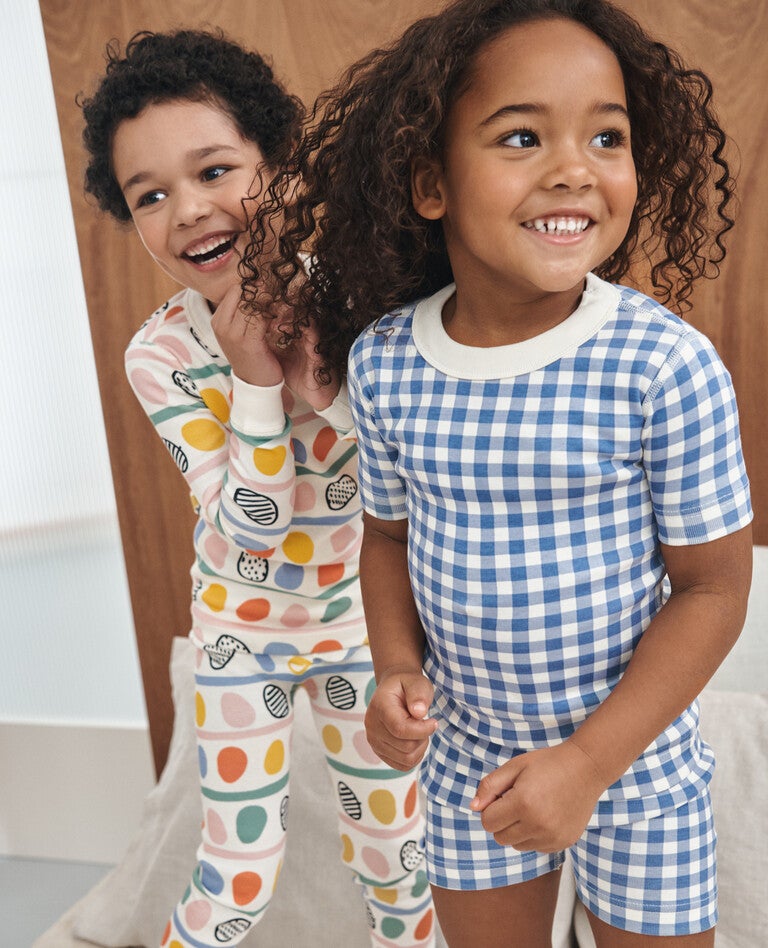 Colorful Eggs Mix & Match Sibling Pajamas in - main