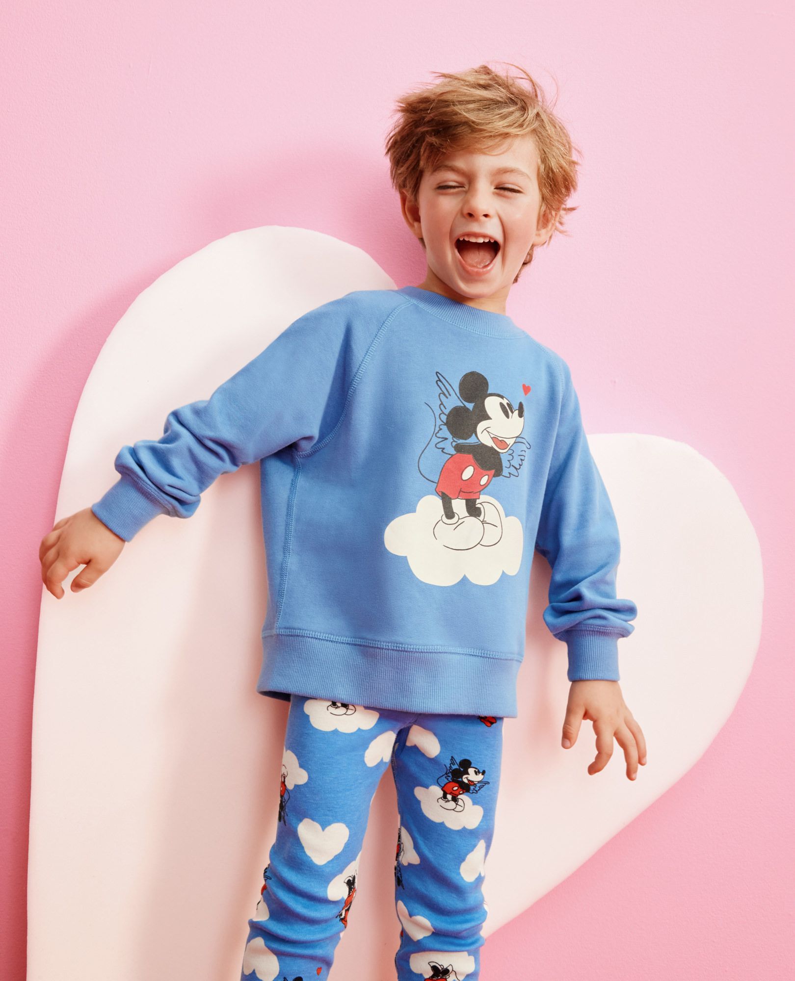Disney Mickey Mouse HannaJams™ Pajama Set in Mickey Minnie Cupid Blue - main