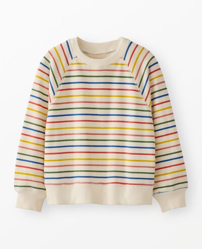Easter French Terry Sweatshirt in Multi Stripe - main