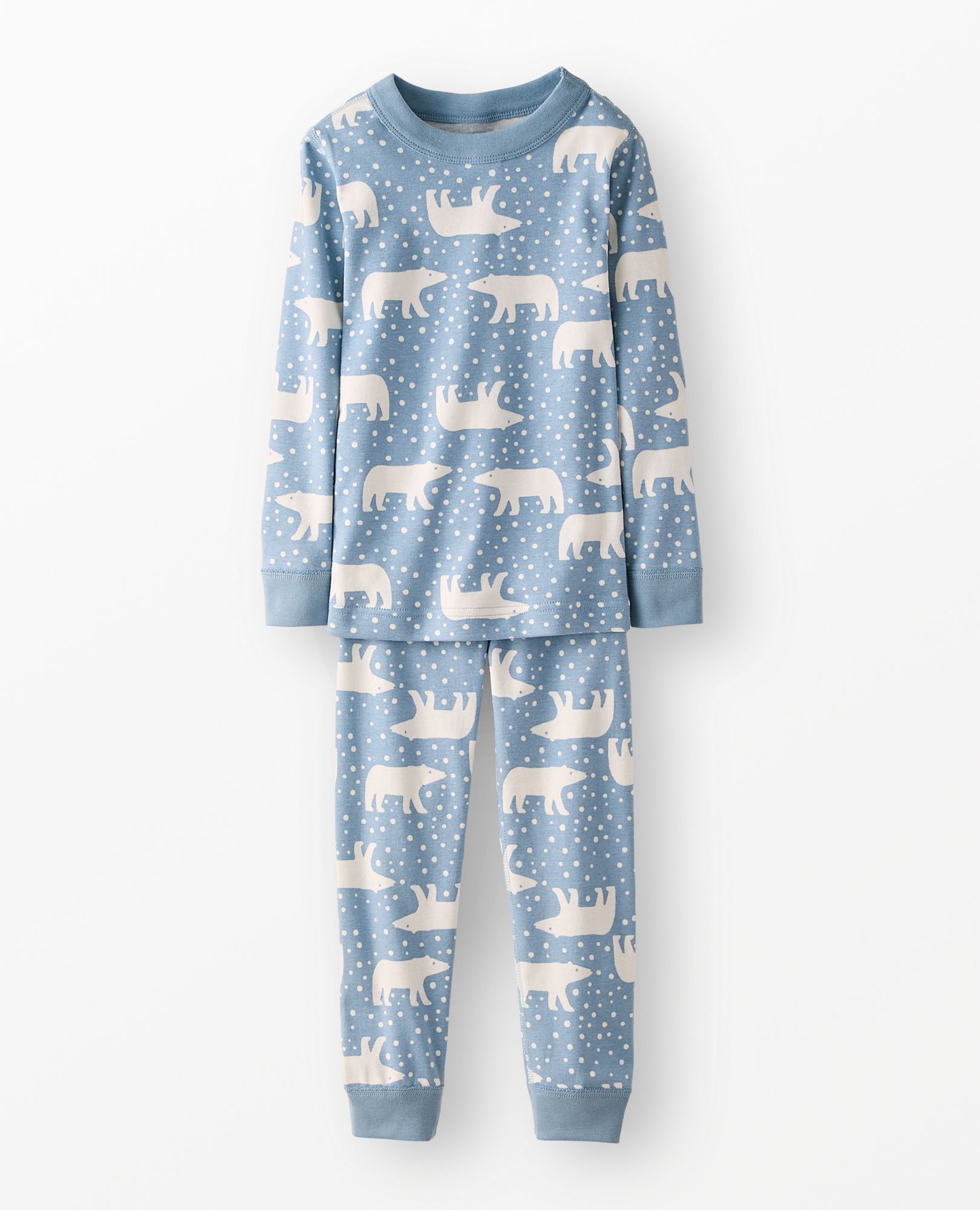 Holiday HannaJams™ Pajama Set in Snowy Polar Bear on North Air - main