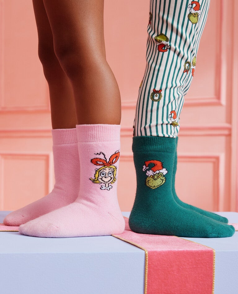 Dr. Seuss Grinch Striped Matching Family Pajamas in  - main