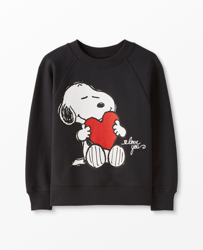 Peanuts Valentines Sweatshirt in Snoopy - main