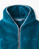 Recycled Marshmallow Fleece Jacket in Trek Teal - main