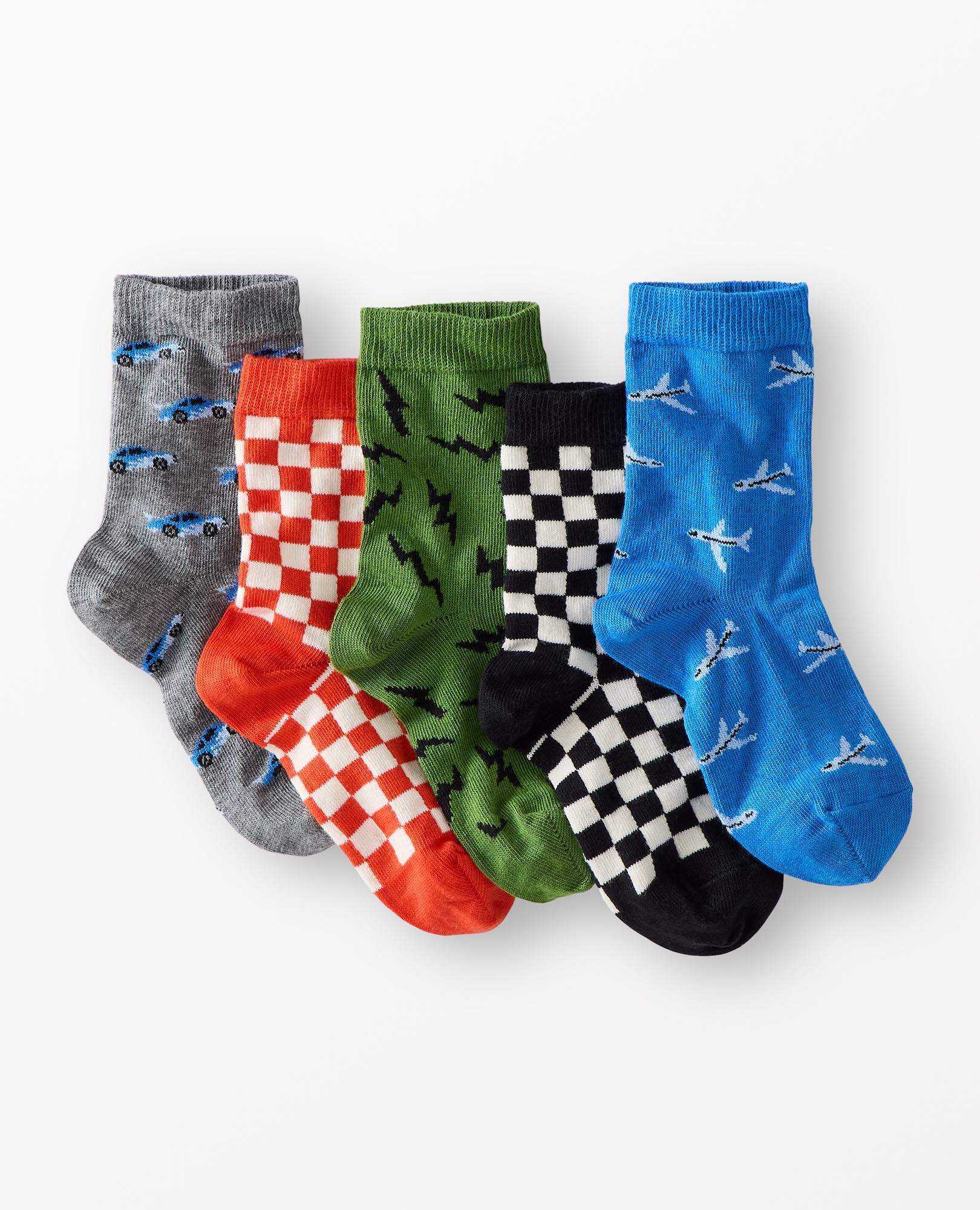 5-Pack Crew Socks in Boys Multi 5pk - main