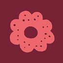 Women's Long Sleeve HannaSoft™ Pajama Set in Sugar Cookies on Red - swatch