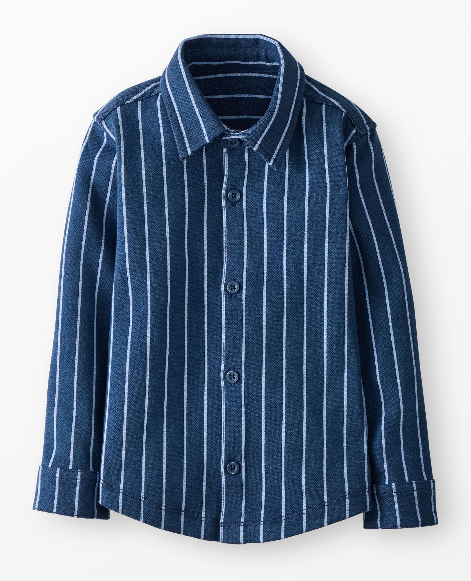 Relaxed Fit Jacquard Button Up Shirt