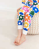Long John Pajamas In Organic Cotton in Big Blooms - main