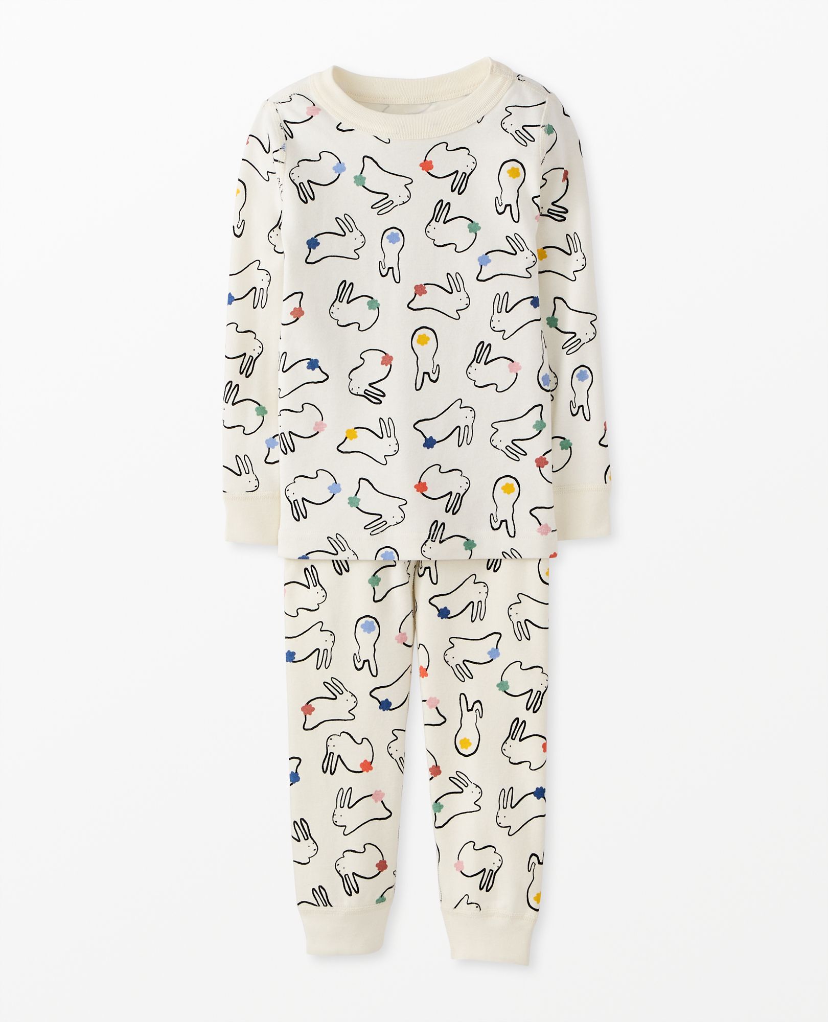 Easter HannaJams™ Pajama Set in Cotton Tales on Ecru - main