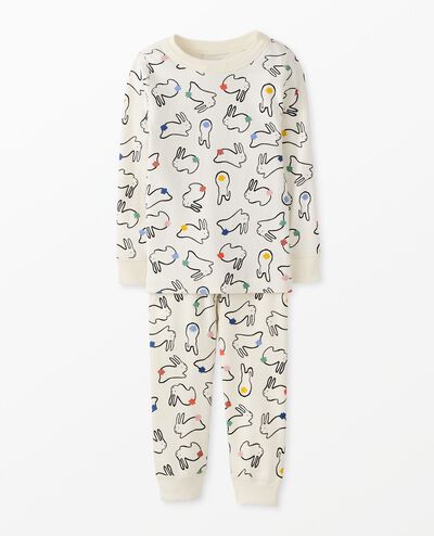 Easter HannaJams™ Pajama Set in Cotton Tales on Ecru - main