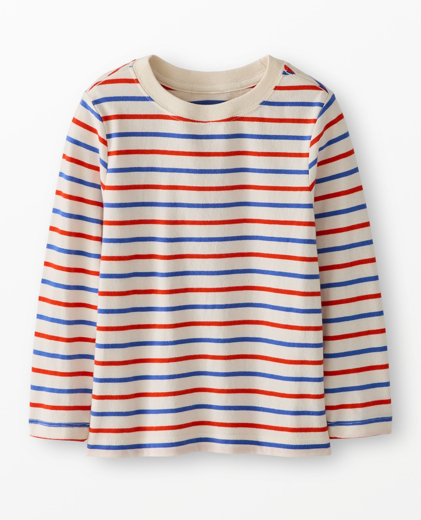 Long Sleeve Classic Fit T-Shirt in RWB Stripe - main